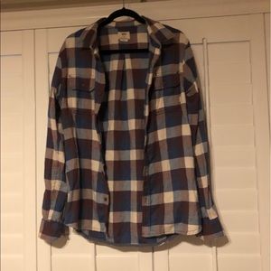 Vans plaid flannel purple, blue and white